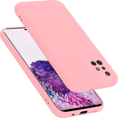 Obrázek produktu pro Cadorabo Case for Samsung Galaxy A71 in LIQUID PINK Flexible TPU Silicone Case Cover Ultra Slim Soft Back Cover Case Bumper