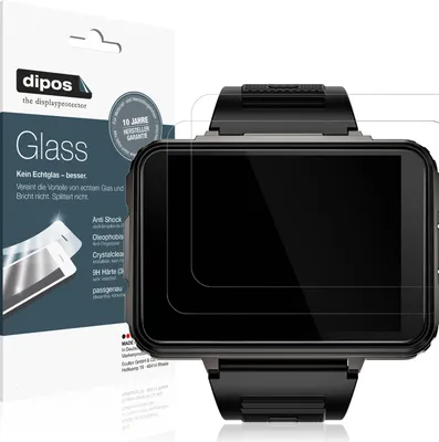 Produktbild von 2x Schutzfolie für BLKE Max 4G - Anti-Shock 9H Folie dipos Glass Kunststoffglas