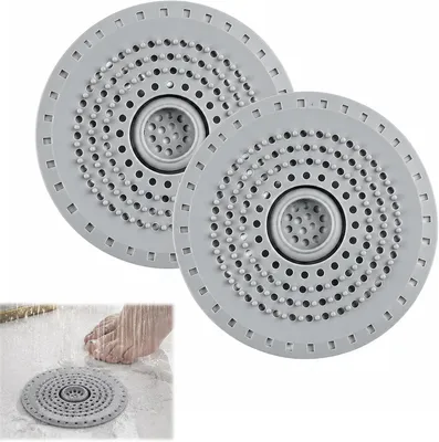Obrázek produktu pro Sada silikonových sítěk do sprchy Haarfänger, 2 kusy, bez zápachu, vhodná do kuchyně i do koupelny