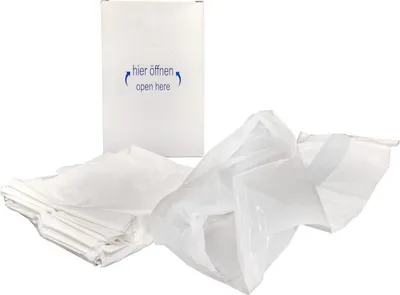 Produktbild von 300x HYGSOFT Hygienebeutel für Damenbinden aus HDPE in Spenderkarton weiß