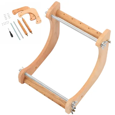 Holz-Kralenwebrahmen-Set für Armbänder, 20x20x16 cm