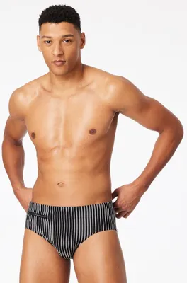 Produktbild von Schiesser Herren Badehose Slip Komfort Gr. 4 blau