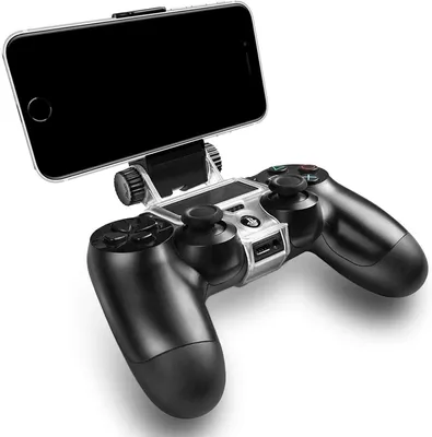Obrázok produktu pre PS4 Ovládač Držiak na Telefón, Clamp Smart Clip, Nastaviteľný, Vhodný pre Android Mobilné Telefóny
