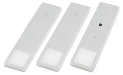 Produktbild von kalb | LED Unterbauleuchte Solid2, SET silbergrau, mech. Schalter, 3W 3er Set neutralweiß