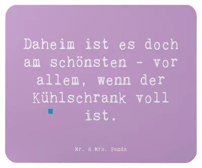 Produktbild von Mr. & Mrs. Panda Mouse Pad Spruch Geborgenheit im Zuhause - Lavendeltraum - Geschenk, Lachen und Liebe, laptop mauspad, Behaglichkeit, Zitat, computer mousepad, Wärme, pc