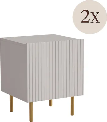 Immagine prodotto di Dmora Comodino Almeirim 40x44.5x51h cm, un Ripiano Un'anta