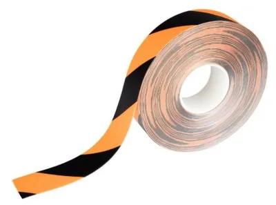 DURABLE Bodenmarkierungsband DURALINE® 50/05, ablösbar, gelbschwarz, 50 mm x 15 m