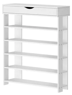 Produktbild von Schuhregal 5 Ebenen Weiß 75 x 30 x 94 cm Holz