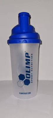 Image de Shaker Olimp 0,7 L jaune transparent pour compléments alimentaires et suppléments
