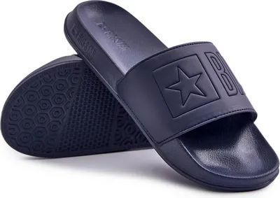 Zdjęcie produktu dla Lekkie Klapki Męskie Z Logo Big Star OO174031 Granatowe 41