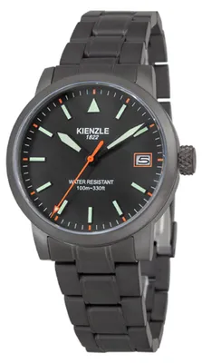 Produktbild von Kienzle Fliegeruhr Quartz 39 mm Edelstahl IP Schwarz Saphirglas Miyota Datum Leuchtindizes 10 ATM