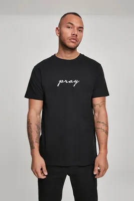 Produktbild von Mister Tee T-Shirt Pray EMB Tee Black-3XL