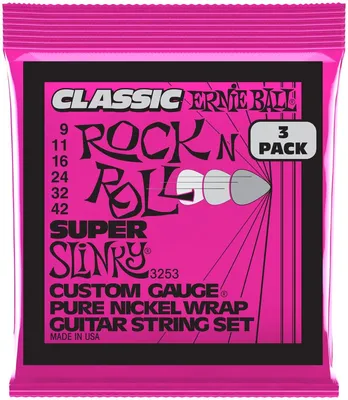 Image de ERNIE BALL 3253 Classic RocknRoll 09-42, lot de 3
