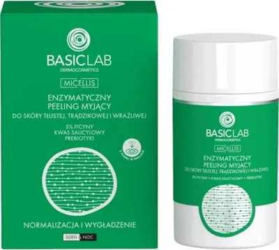 Produktbild von BASICLAB - Enzymreinigungsspeeling für fettige, Akne neigende und empfindliche Haut, 35g