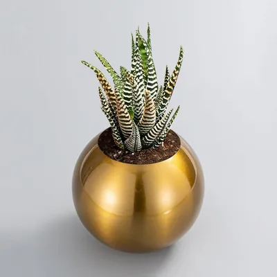 Produktbild von Vase Runde Blumenvase, goldene/schwarze Blumen, Kugelvase, stilvolle Blumenvasen aus Edelstahl, dekorative Vase für Tafelaufsätze bei Hochzeiten, Part