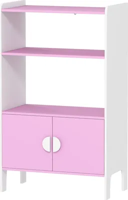 Produktbild von Kinderbücherregal, 2 Böden, 2 Schränke, Kippschutz, MDF
