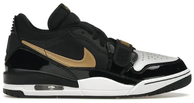 Obrázek produktu pro Jordan Legacy 312 Low, černá s metalickými zlatými detaily – velikost EU 50,5