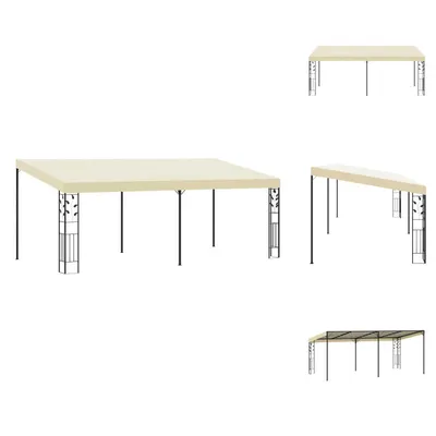 Image de vidaXL Pavillon mural 6x3x2,5 m Blanc crème - Pavillons & Tentes de réception