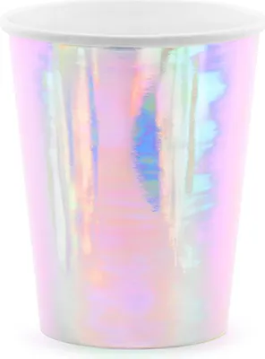 Obrázok produktu pre Papierové poháre, holografické, 6 ks