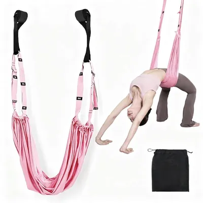 Productafbeelding van Yoga stretchband, deurhanger, yoga, deurframe, verstelbare yogahanddoek om op te hangen, aerial yogadoek, yogariem, beenstretcher, stretchband, stretchband, stretchband, stretchband, voor