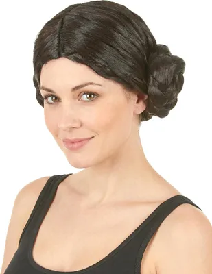 Produktbild von Mittelalterliche Damen-Perücke dunkelbraun - Einheitsgröße