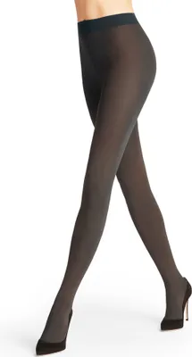 Produktbild von FALKE Damen Strumpfhose - Pure Matt 100 DEN, Feinstrumpfhose, blickdicht Grau M (40-42)