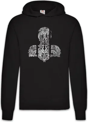 Produktbild von Urban Backwoods Thor's Hammer II, Herren Hoodie, Farbe: Schwarz, Größe: S
