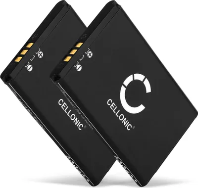 Image de CELLONIC 2x Batterie pour Téléphone sans fil Compatible avec Swissvoice ePure, L7, ePure fulleco DUO, C0487 - (650mAh, 3.7V)