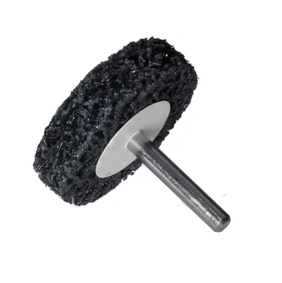 Produktbild von Grob Reinigungsscheiben 50 mm Reinigungsvlies Schaft 6 mm Bohrmaschine Grobreinigungsscheiben Universal Akkuschrauber 5 Stück
