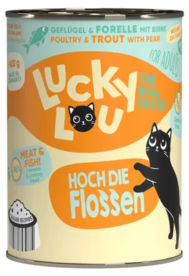 Produktbild von Lucky Lou Lifestage Adult Geflügel & Forelle 6x 400 g