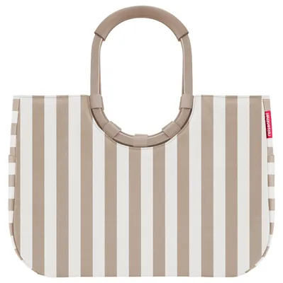 Produktbild von Reisenthel loopshopper L, Beige, Weiß, Polyester, Stoffbeutel, Muster, 25 l, 460 mm