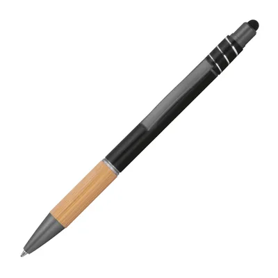 Produktbild von Fidget Touchpen-Kugelschreiber / aus Metall / Farbe: schwarz