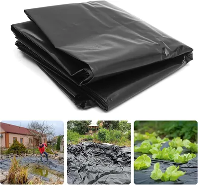 Obrázok produktu pre Fólia na záhradníctvo 2x3 m, čierna, 0.3 mm hrubá, UV-odolná, odolná proti trhaniu, pre skleníky