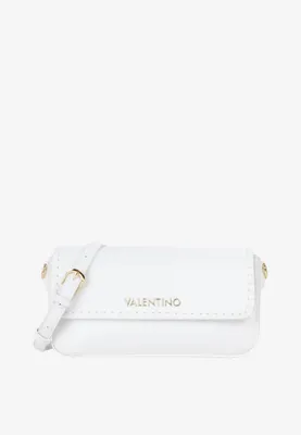 Produktbild von Elegante Weiße Damentasche mit Abnehmbaren Schultergurten und Logo