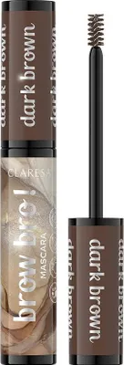Productafbeelding van Claresa wenkbrauwmascara in donkerbruin, 8 ml - Voor een perfect gedefinieerde wenkbrauw