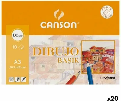 Obrázok produktu pre Kresliaca podložka Canson Basik 10 listov (20 kusov)