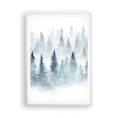 Produktbild von Gerahmtes Poster - Weißer Rahmen - Bäume Wald Natur - 70x100 cm - Wand Bild - Wanddeko - Wandbilder - Kunstposter - Wandposter - Bilderrahmen - Bilder - Kunstdruck - Wandbild - P2WPA70x100-3981