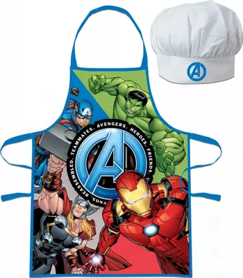 Image de Tablier de cuisine + chapeau Avengers Marvel