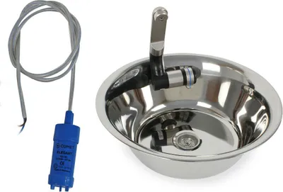 Immagine prodotto di Lavello in acciaio inox Lavello da campeggio integrato+ scarico 32 cm rotondo Caravan