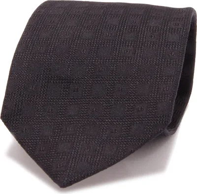 Produktbild von 5280S cravatta uomo AD56 MILANO seta nero black silk tie men
