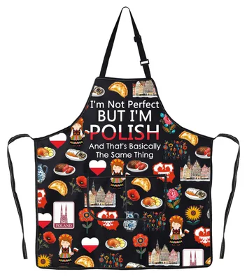 Polnische Küchenschürze, 49x68 cm, wasserdicht, Polyester