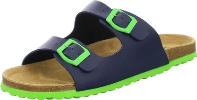 Produktbild von Sneakers Kinder-Pantolette mit Tieffußbett Blau-Grün, Farbe:blau, EU Größe:39