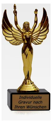 Produktbild von Romantische Siegerfigur Victoria – Individuell personalisiertes Geschenk für Frauen und Männer - Siegerstatue mit 18 cm Höhe