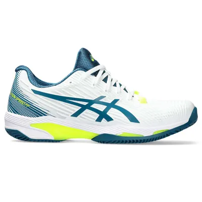 Image de Chaussures de tennis Asics Solution Speed FF 2 Clay pour homme, blanc et vert