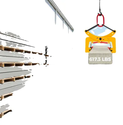 Zdjęcie produktu dla Szczypce do podnoszenia płyt, wykonane ze stali manganowej Q355, regulowane do płyt o średnicy 6-10 cali, udźwig 280 kg, ergonomiczna konstrukcja, narzędzie do pionowego transportu