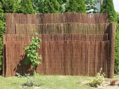 Zdjęcie produktu dla Parawan z rattanu do ogrodu i balkonu, 300 cm