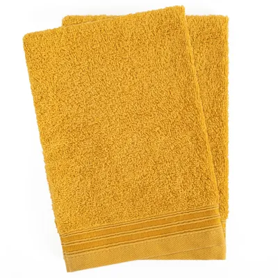 Produktbild von Hammetex Waschhandschuhe 2er Set 15x22 cm – 100% Baumwolle Frottier, , mit Aufhängeschlaufe