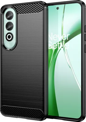 Produktbild von Hülle für OnePlus Nord CE4 Carbon-Faser Weich TPU Silikon Stoßfest Handyhülle Schwarz