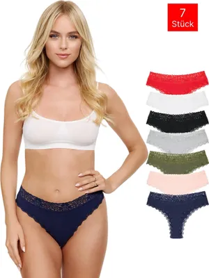 Produktbild von Tazzio Damen String 7er-Pack F916 (Mix, L)