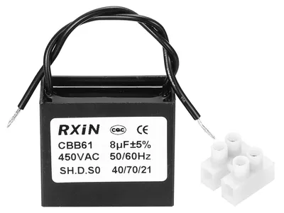 CBB61 Kondensator 8 µF 450 V 2-Draht Startkondensator